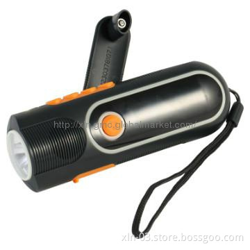 Hand pressing Crank Dynamo Flashlight LED torch Light radio--Eagle